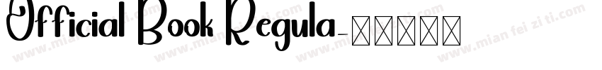 Official Book Regula字体转换